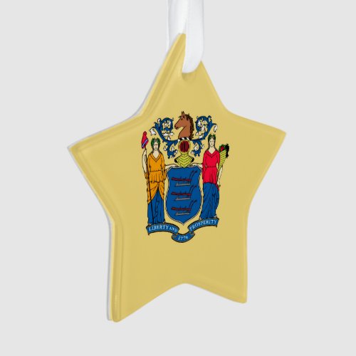 New Jersey State Flag Design Ornament