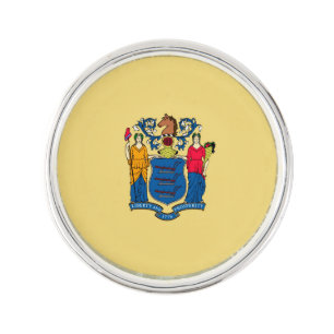 New Jersey State Flag Design Pin
