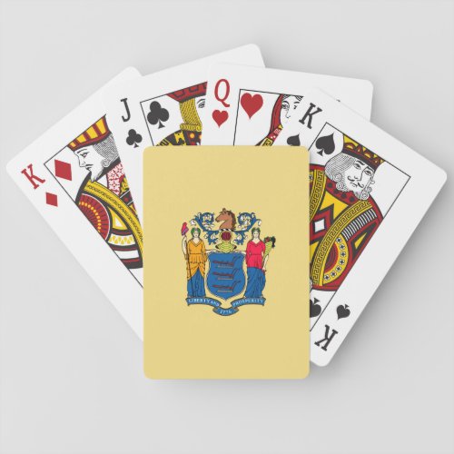 New Jersey State Flag Design Poker Cards