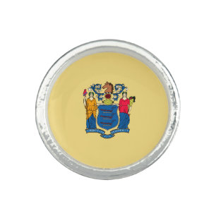 New Jersey State Flag Design Ring