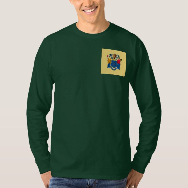 New Jersey State Flag Design T-Shirt (Front)