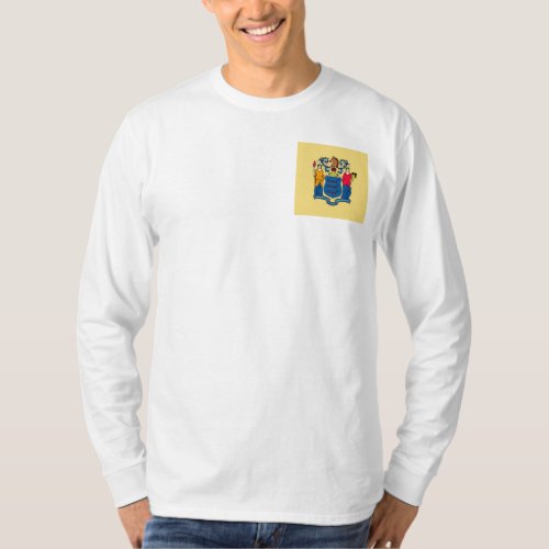 New Jersey State Flag Design T_Shirt