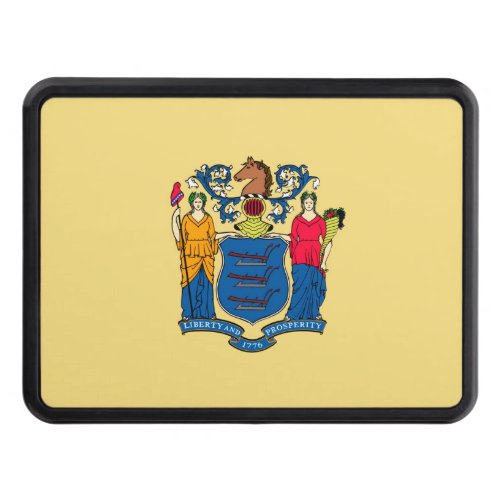 New Jersey State Flag Design Tow Hitch Cover