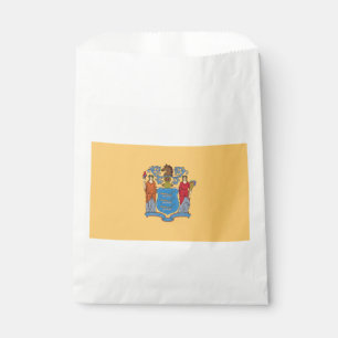 New Jersey State Flag Favor Bag