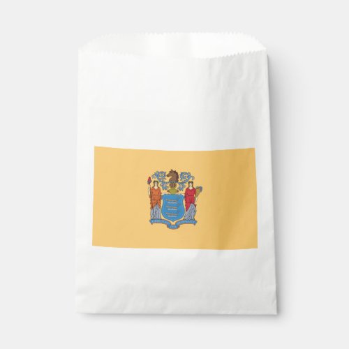New Jersey State Flag Favor Bag