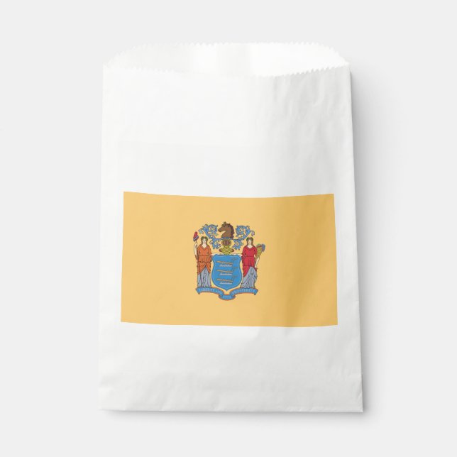 New Jersey State Flag Favor Bag (Front)