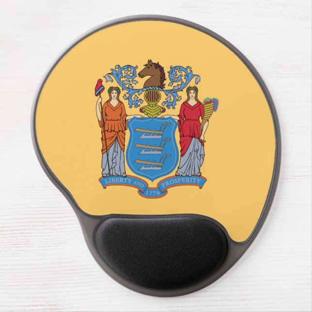 New Jersey State Flag Gel Mouse Pad (Front)