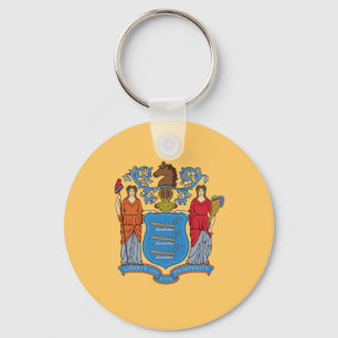 New Jersey State Flag Keychain