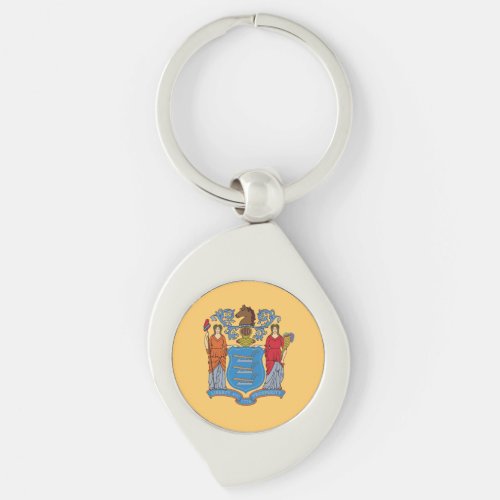 New Jersey State Flag Keychain