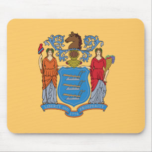 New Jersey State Flag Mouse Pad