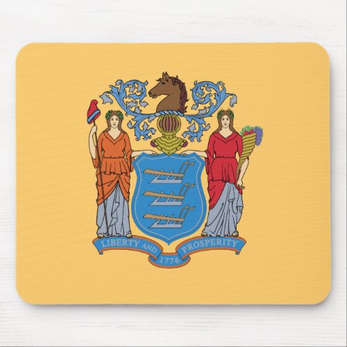 New Jersey State Flag Mouse Pad