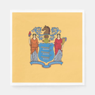 New Jersey State Flag Napkins