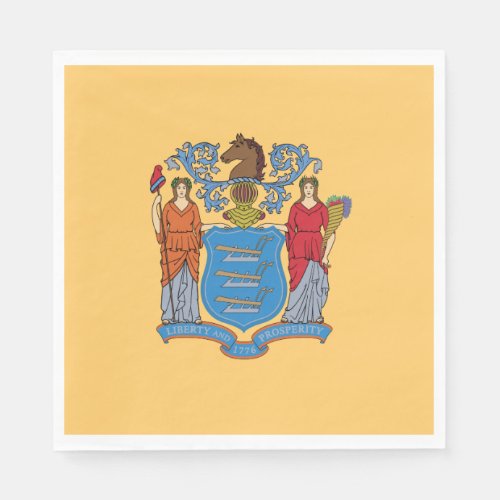 New Jersey State Flag Napkins
