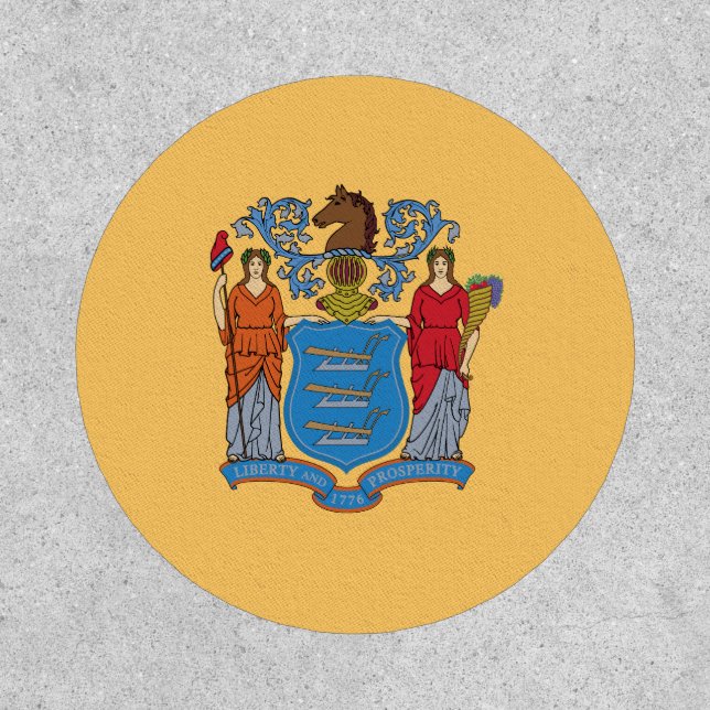 New Jersey State Flag Patch (Front)