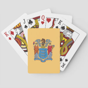 New Jersey State Flag Poker Cards