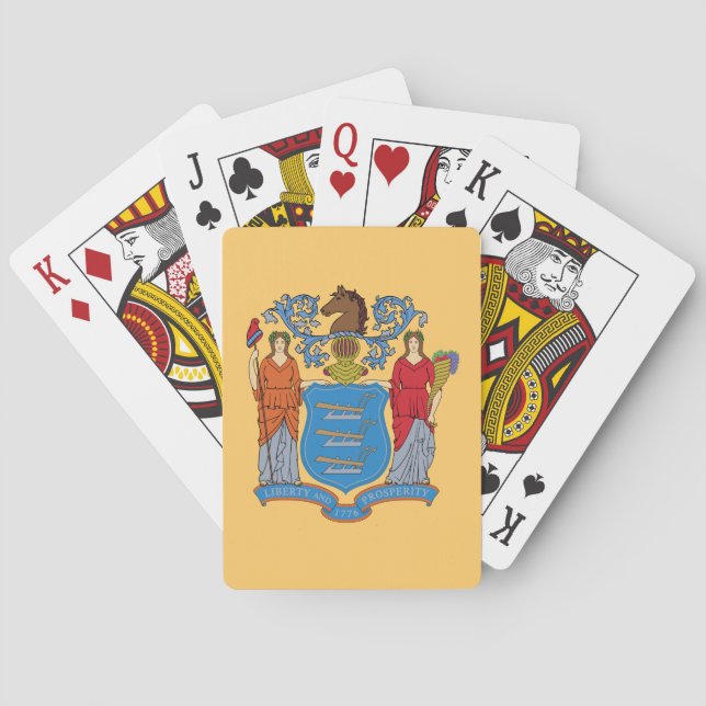 New Jersey State Flag Poker Cards (Back)