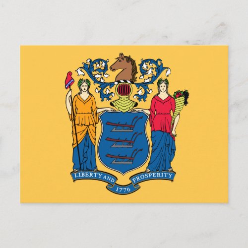 New Jersey State Flag Postcard