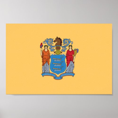 New Jersey State Flag Poster