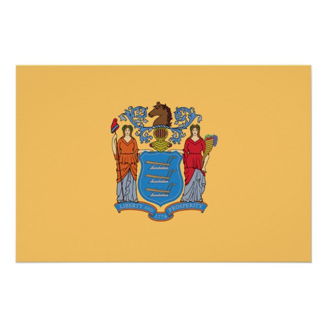 New Jersey State Flag Poster (Front)
