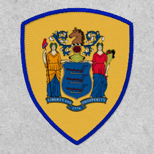 New Jersey State Flag Shield Patch
