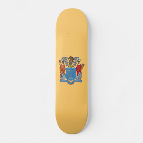 New Jersey State Flag Skateboard