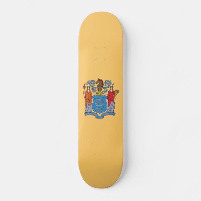 New Jersey State Flag Skateboard (Front)
