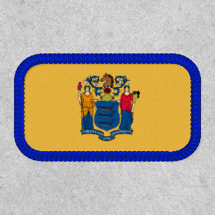 New Jersey State Flag Small Patch