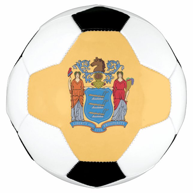 New Jersey State Flag Soccer Ball (Front)