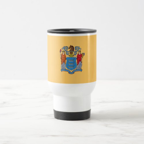 New Jersey State Flag Travel Mug