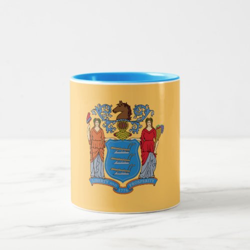 New Jersey State Flag Two_Tone Coffee Mug