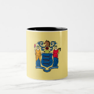 New Jersey State Flag Two-Tone Coffee Mug