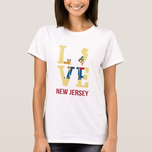 New Jersey state flag USA T_Shirt