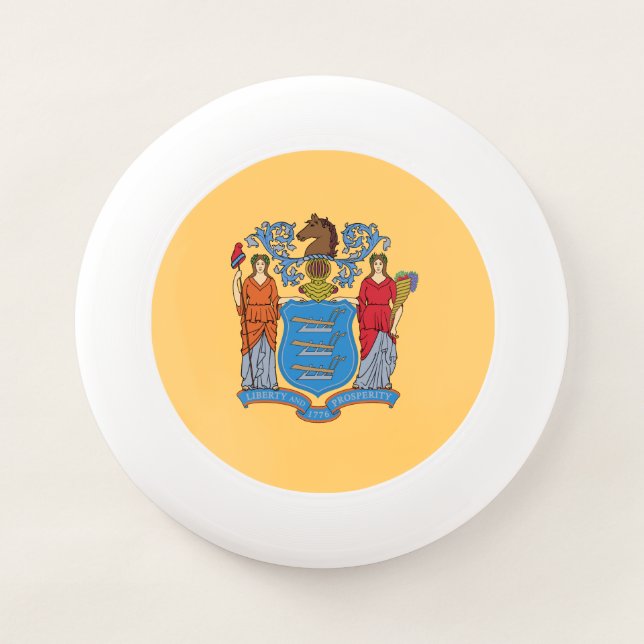 New Jersey State Flag Wham-O Frisbee (Front)