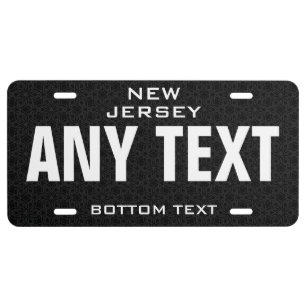 NEW JERSEY State Personalized Auto License Plate