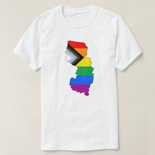 New Jersey State Pride LGBTQ Progress Pride T_Shirt