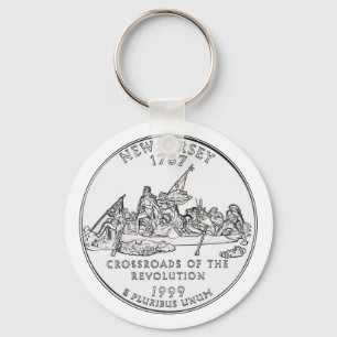 New Jersey State Quarter Keychain