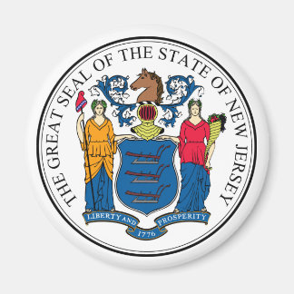 New Jersey state seal america republic symbol flag Magnet