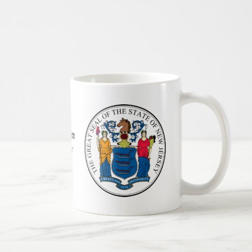 New Jersey State Seal and Motto Coffee Mug