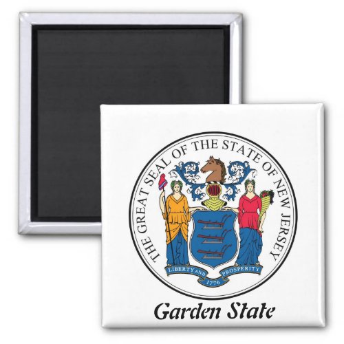 New Jersey State Seal and Motto Magnet