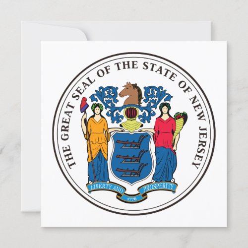 New Jersey State Seal Invitation