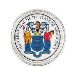 New Jersey State Seal - Lapel Pin at Zazzle