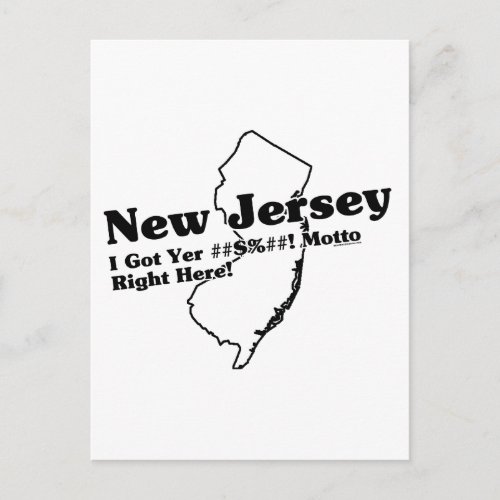 New Jersey State Slogan Postcard