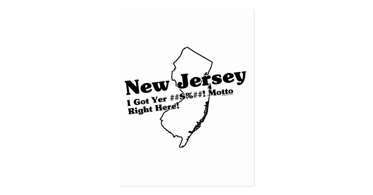 New Jersey State Slogan Postcard