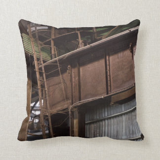 New Jersey Steel Mill Throw Pillow
