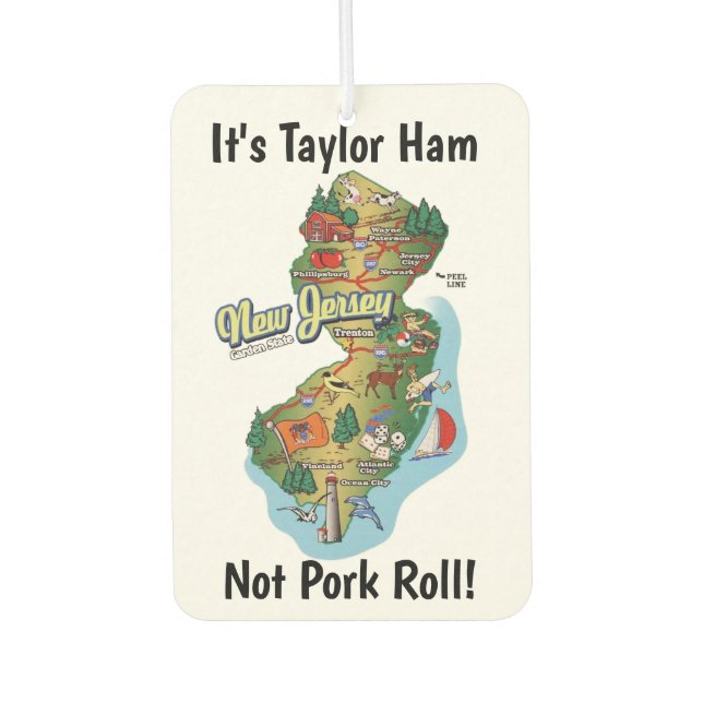 New Jersey Taylor Ham Air Freshener (Front)