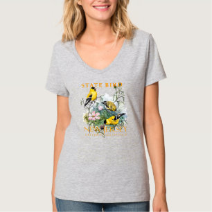 New Jersey Territory Bird The Eastern Goldfinch T-Shirt