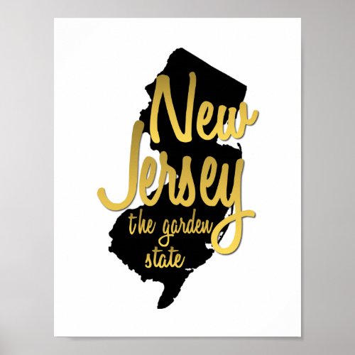 New Jersey The Garden State Poster