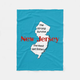 New Jersey The Strong Survive Personalized Fleece Blanket