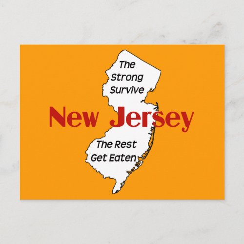 New Jersey the strong survived the rest get eate Postcard