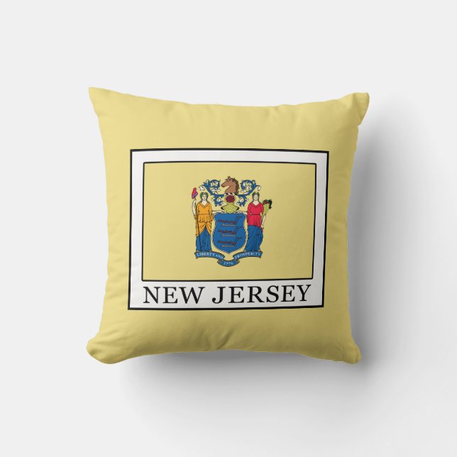 New Jersey Throw Pillow (Front)